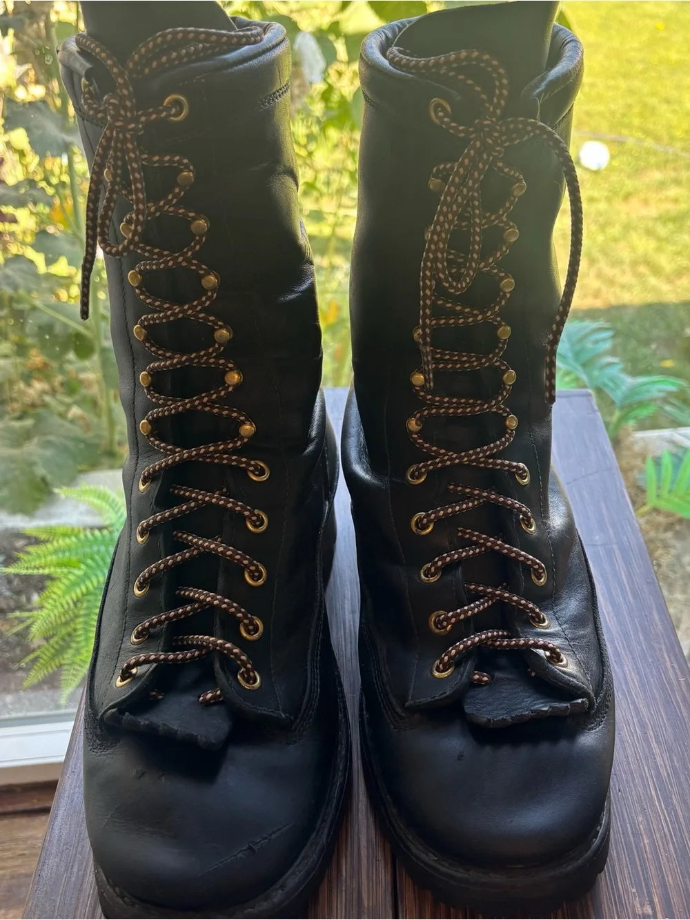 Men's Black Leather Hathorn Explorer Wild-land Fire Boots
